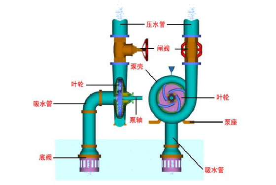 臥式離心泵原理圖