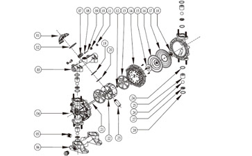 氣動隔膜泵配件圖