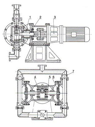 電動隔膜泵結(jié)構(gòu)圖片
